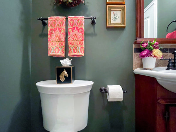 Regency Horse Head Tissue Box Cover Black