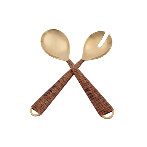 Regency Rattan Salad Spoons (2pk)