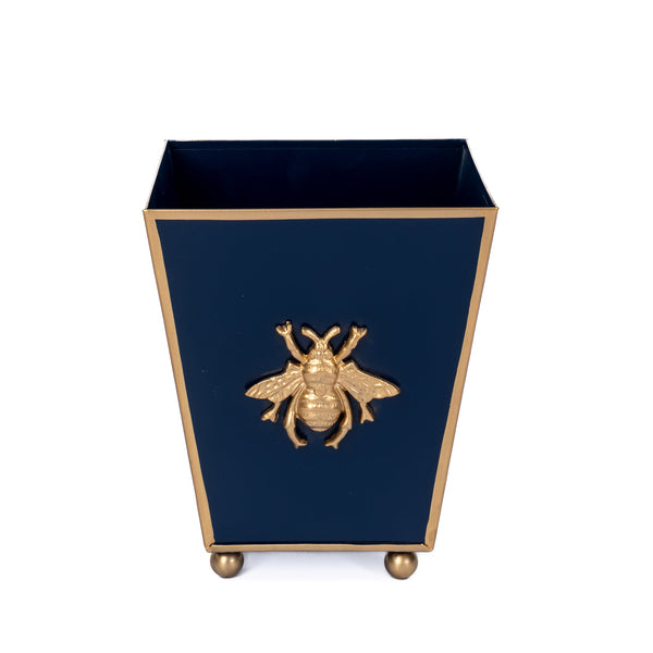 Regency Bee Square Cachepot Planter Navy