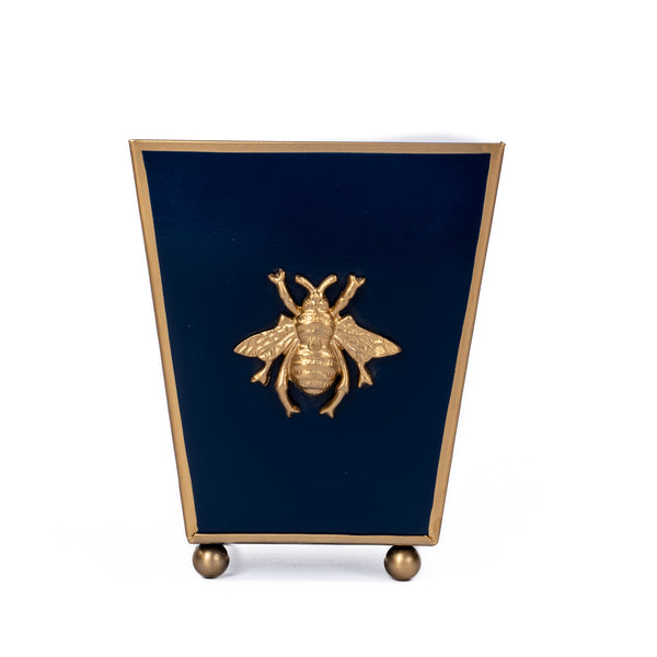 Regency Bee Square Cachepot Planter Navy