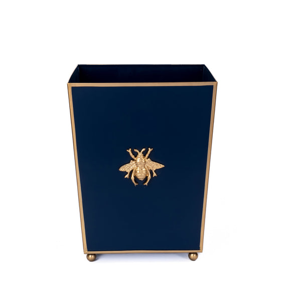 Regency Bee Wastebasket Navy