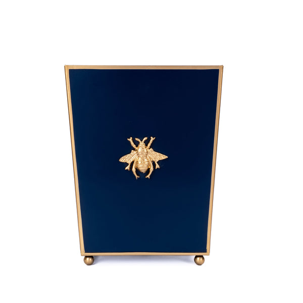 Regency Bee Wastebasket Navy