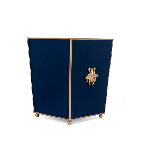 Regency Bee Wastebasket Navy