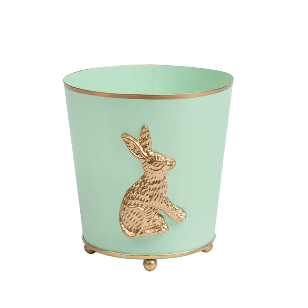 Regency Rabbit Round Cachepot Planter Pistachio