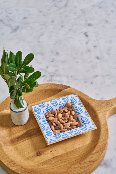 Lottie Enameled Tori Trinket Tray - Blue