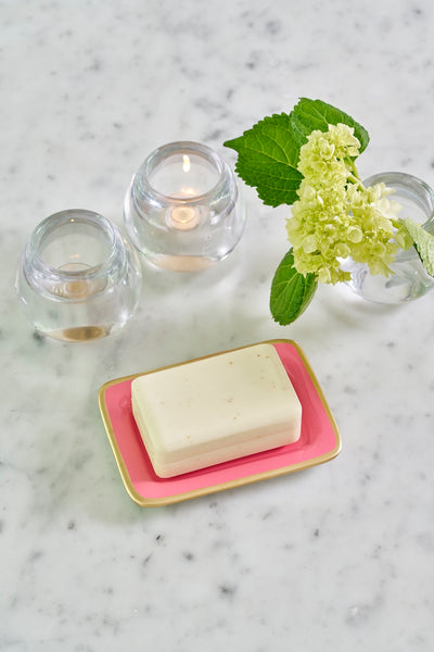 Gracie Enameled Laney Tray Pink