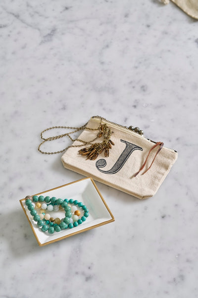 Gracie Enameled Landry Tray White