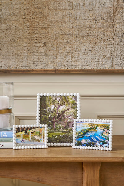 Gracie Pearl Photo Frame - White