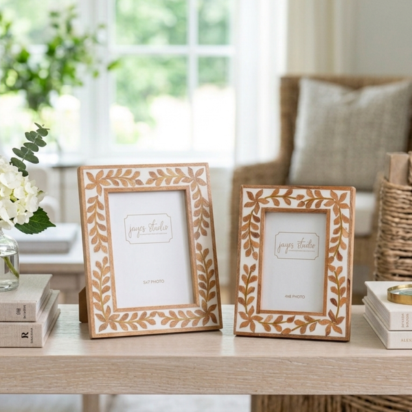 Vine Wooden Vine Frame - Cream