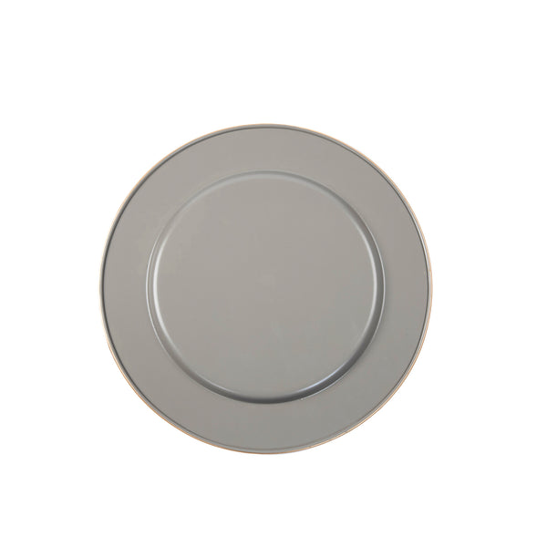 Herringbone Enameled Charger (4pk)