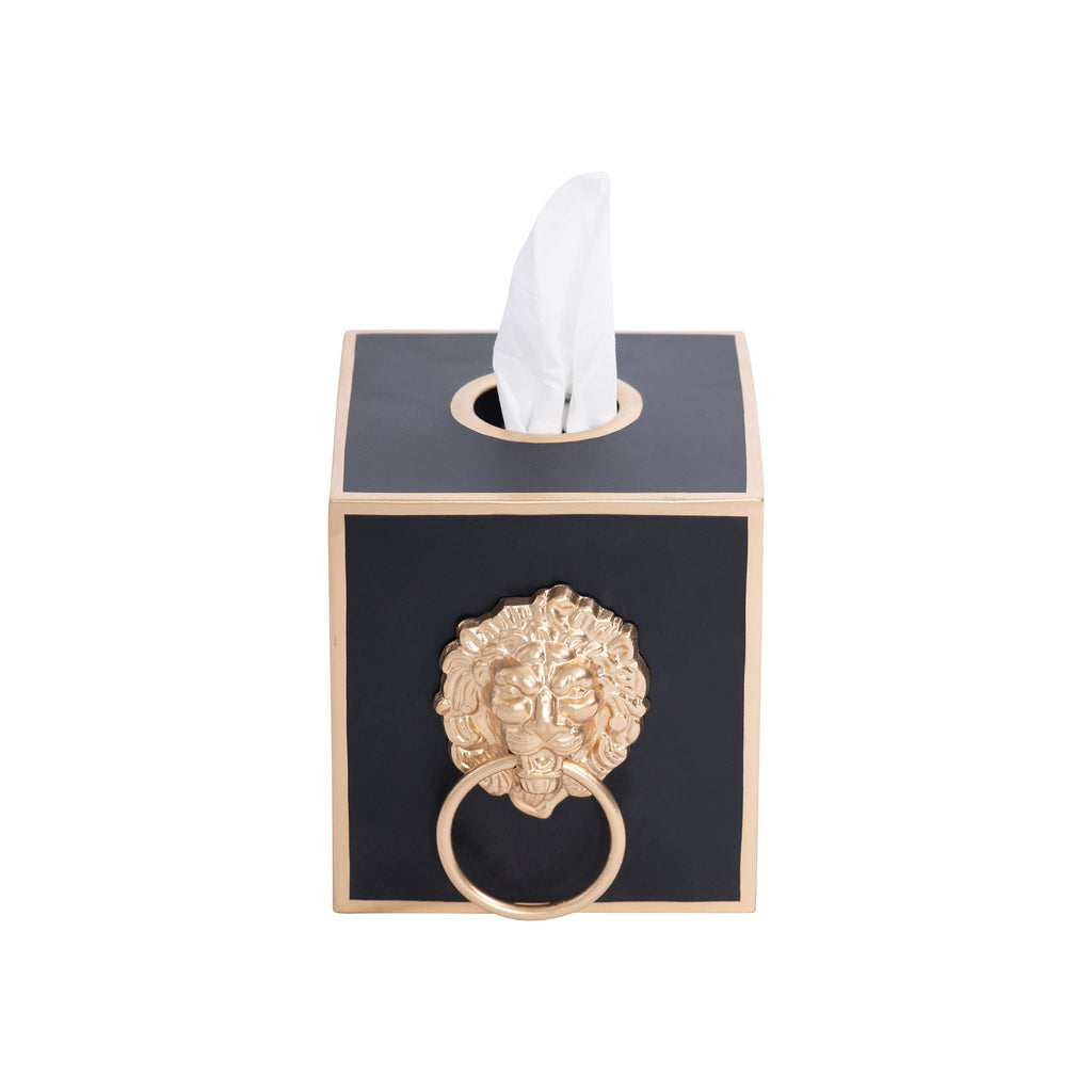 Paws & Claws Tissue Box Cover Black