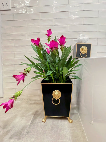 Paws & Claws Square Wastebasket Taupe