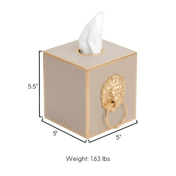 Paws & Claws Tissue Box Cover Natural