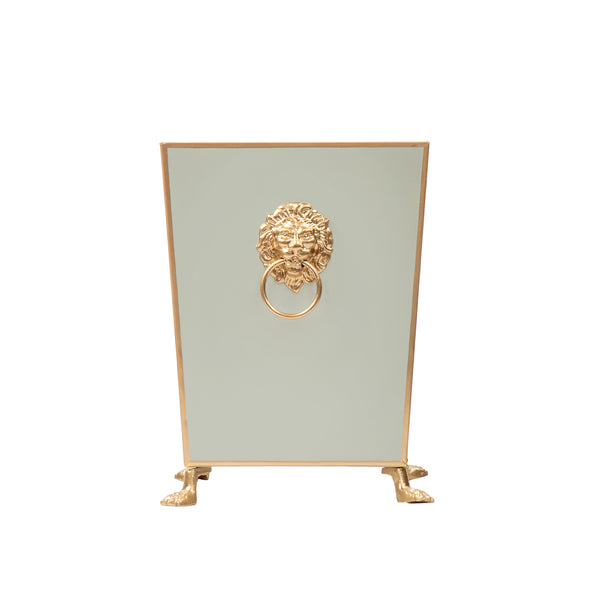 Paws & Claws Square Wastebasket Sage Green 9