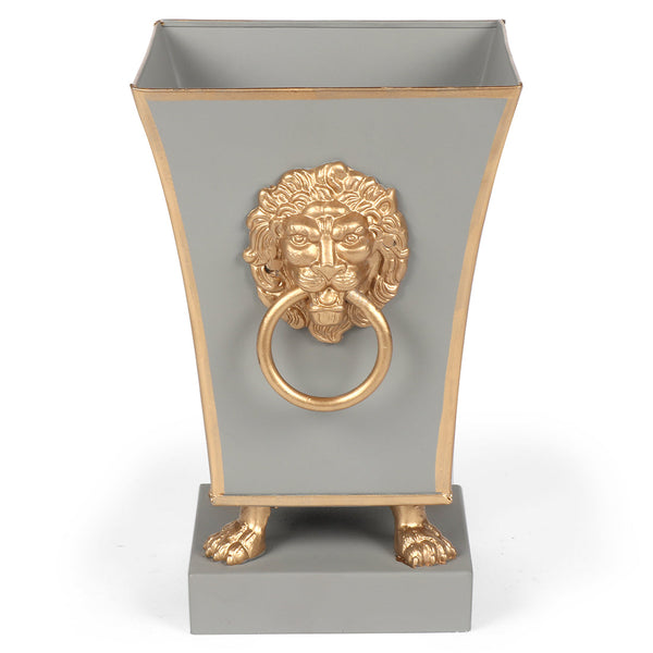 Paws & Claws Fluted Square Cachepot Planter Taupe