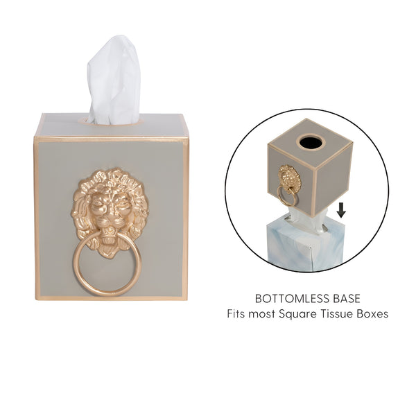 Paws & Claws Tissue Box Cover Taupe