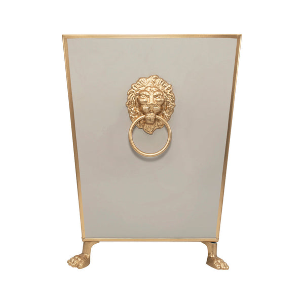 Paws & Claws Square Wastebasket Taupe