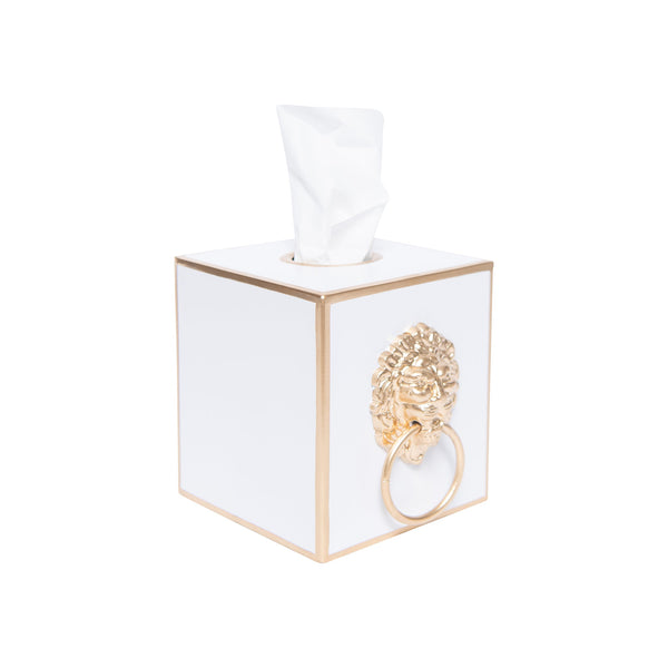 Paws & Claws Tissue Box Cover White