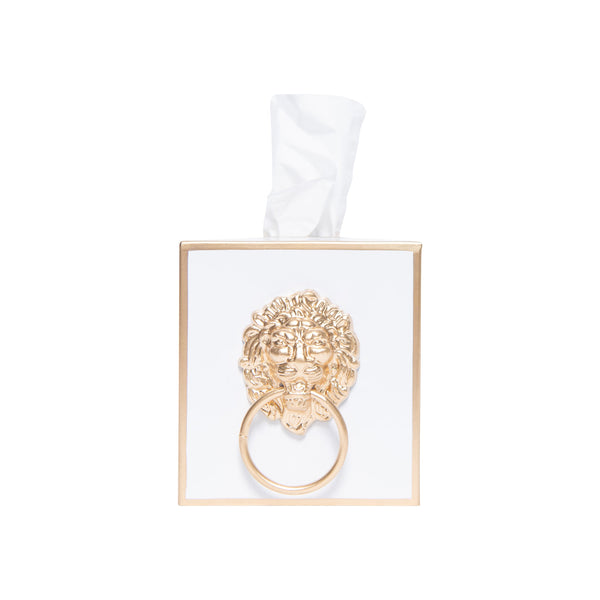 Paws & Claws Tissue Box Cover White