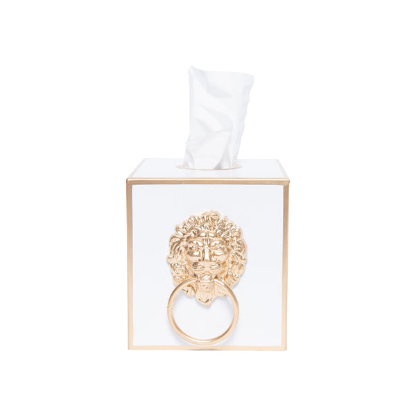 Paws & Claws Tissue Box Cover White