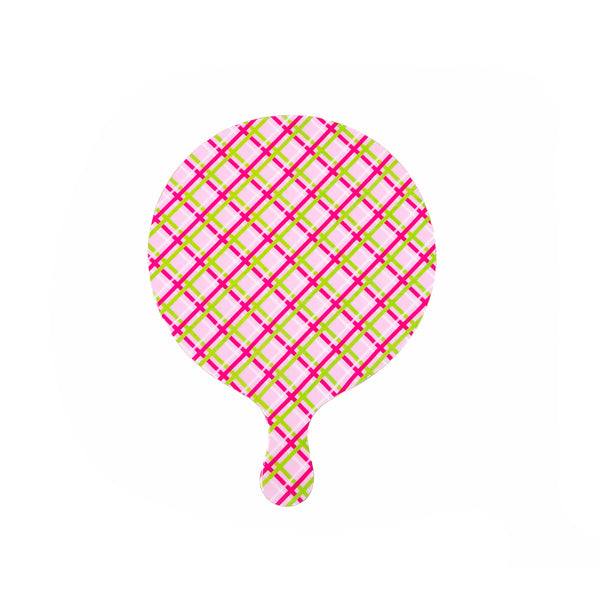 Preppy Plaid Charcuterie Board - Large - Pink