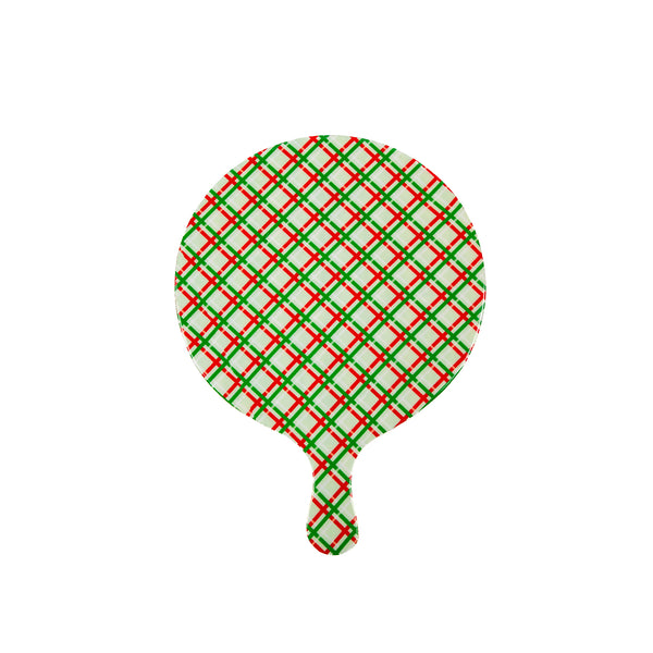 Preppy Plaid Charcuterie Board - Large - Red