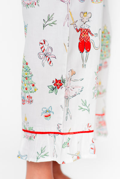 Watercolor Nutcracker Luxe Sateen Capri Pajama Set