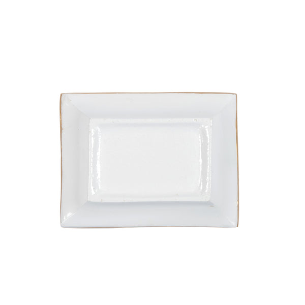 Holly Wreath Bow Enameled Landry Tray