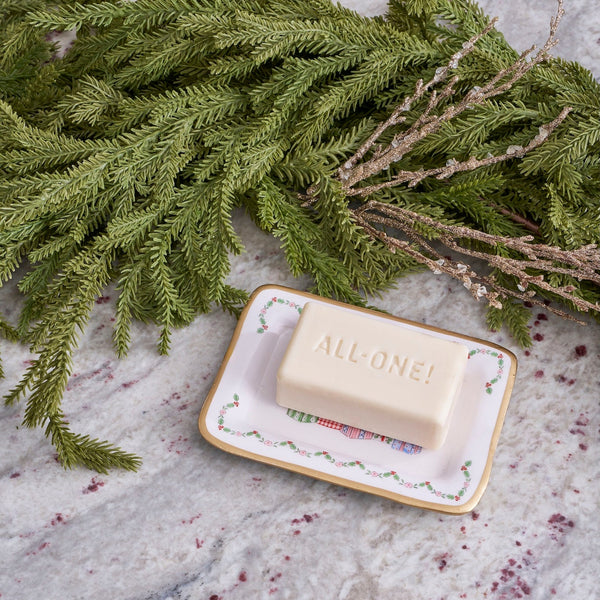 Christmas Gift Stack Enameled Laney Tray