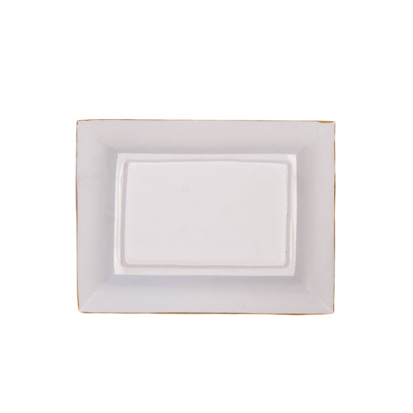 Pickleballs Enameled Landry Tray - Navy & Red