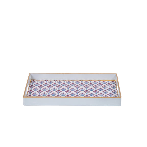 Lucinda Enameled Rectangular Tray 10x15 - Multi-Color