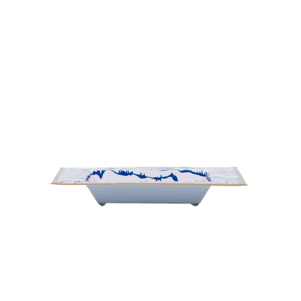 Heatwave Enameled Tori Trinket Tray - Cobalt Blue