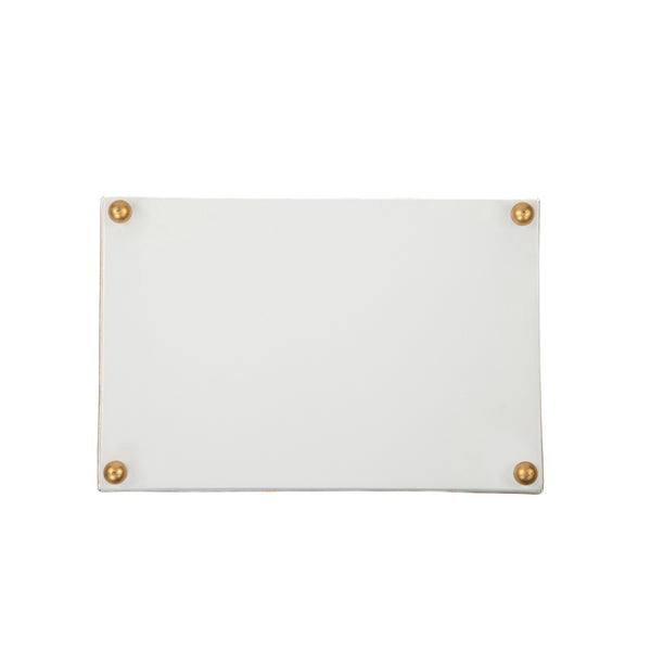 Lottie Enameled Oliver Tray 8x12 - Pink