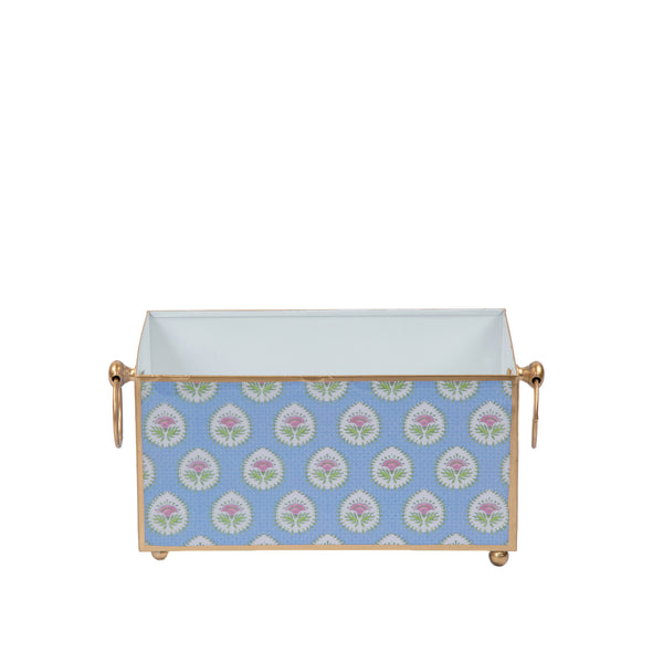 Daphne Enameled Rectangular Cachepot Planter 6x12