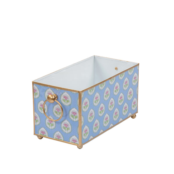 Daphne Enameled Rectangular Cachepot Planter 6x12