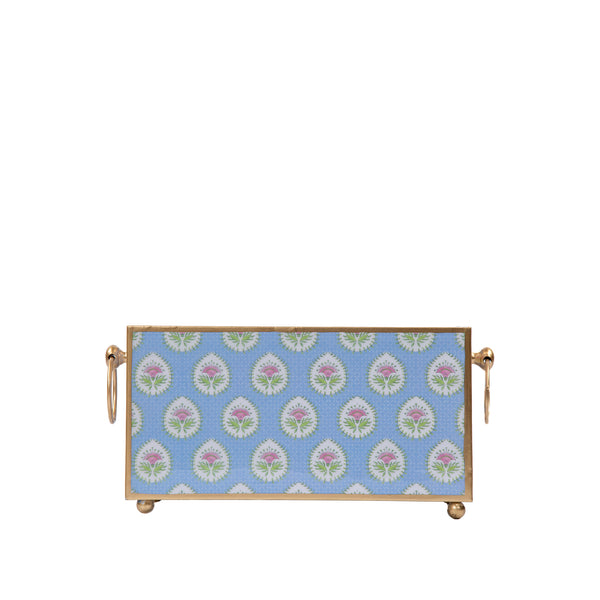 Daphne Enameled Rectangular Cachepot Planter 6x12