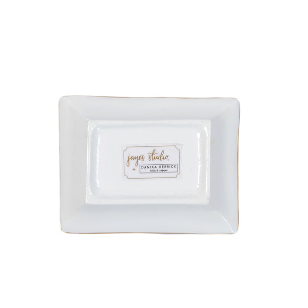 Emma Stripe Enameled Landry Tray