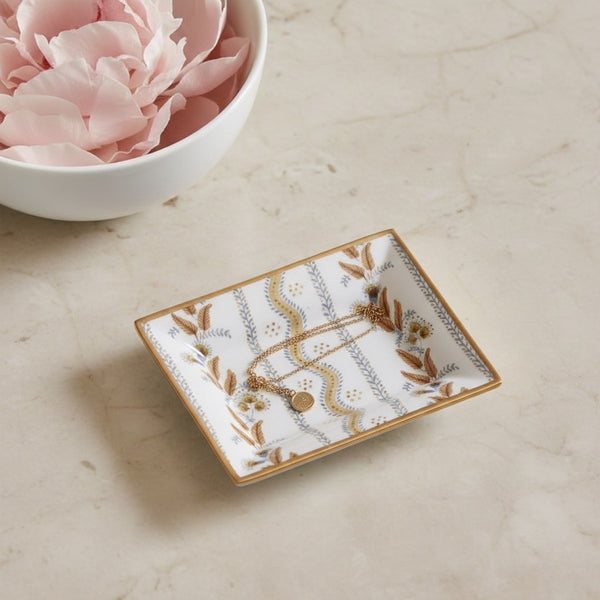 Emma Stripe Enameled Landry Tray