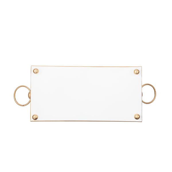 Cream Leopard Enameled Rectangular Cachepot Planter 6x12 - Cream & Brown