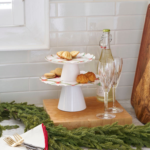 Bow Trellis Cake Stand Set (2pk)