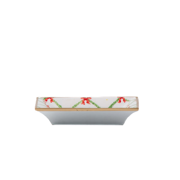 Bow Trellis Enameled Landry Tray