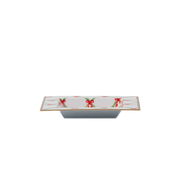 Bow Trellis Enameled Tori Trinket Tray