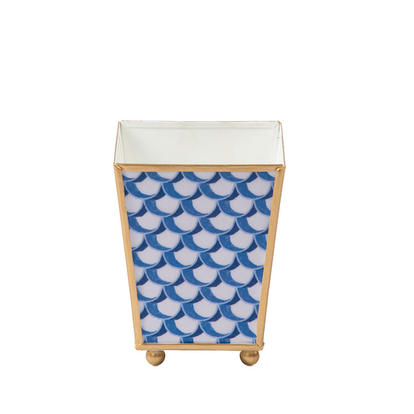 Scales Enameled Square Cachepot Planter