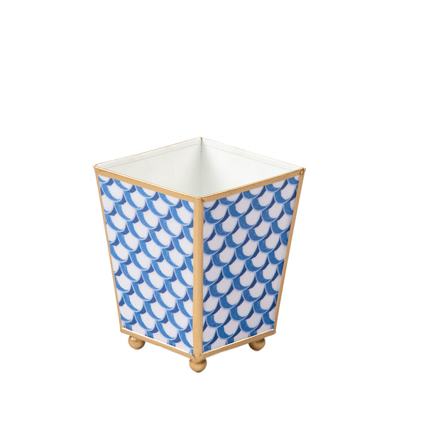 Scales Enameled Square Cachepot Planter