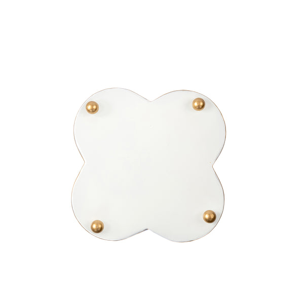 Scales Enameled Quatrefoil Cachepot Planter