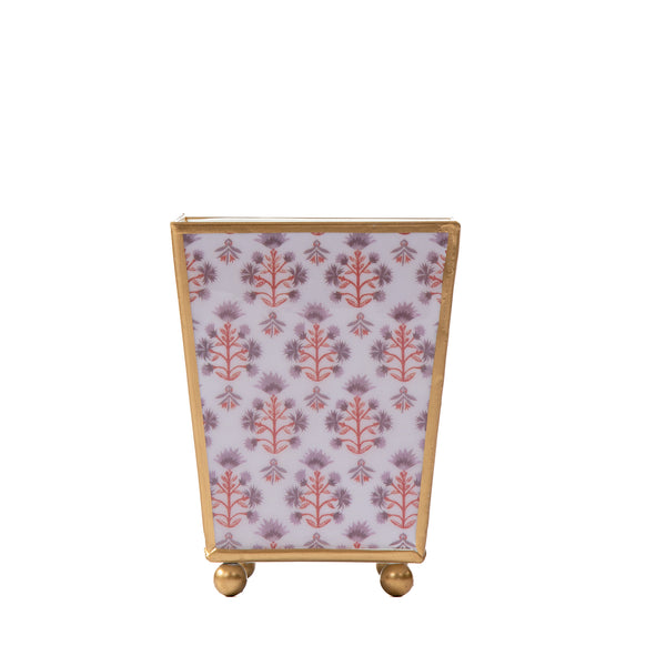Penny Enameled Square Cachepot Planter