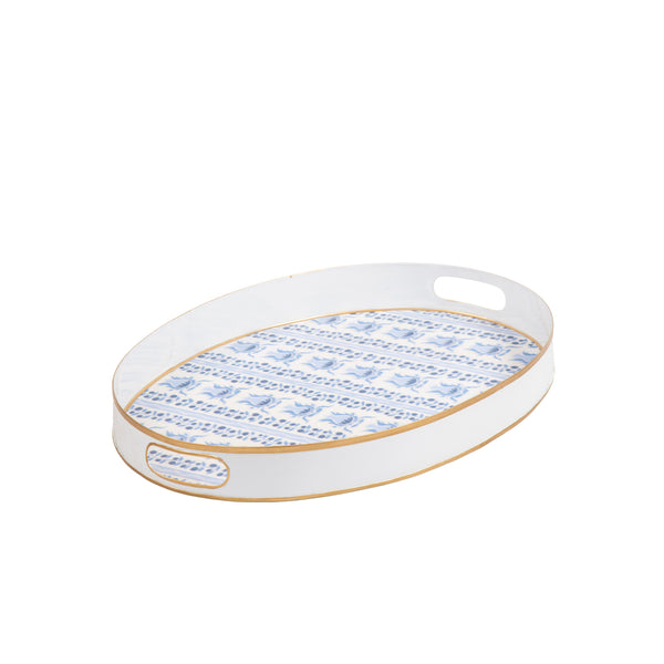 Pomegranate Enameled Olivia Tray 14x20