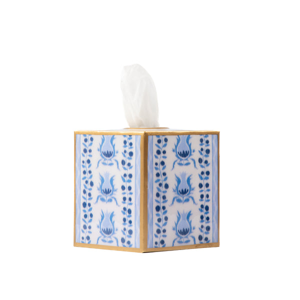 Pomegranate Enameled Tissue Box Cover