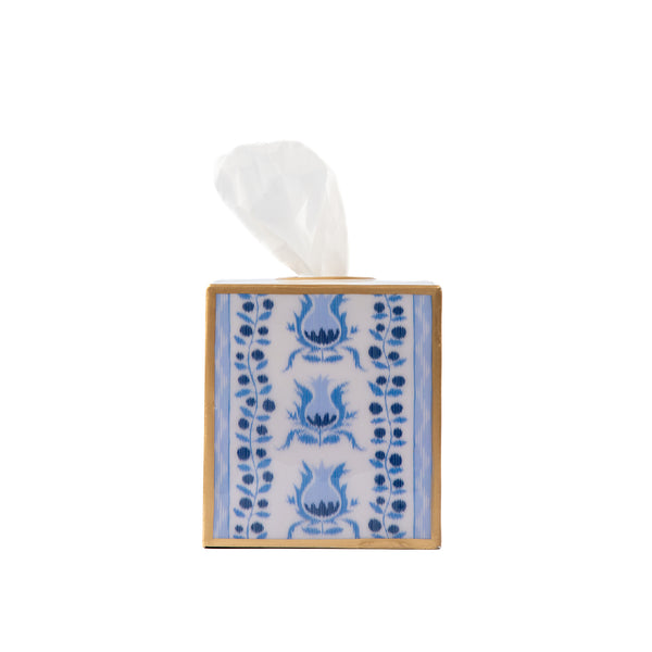 Pomegranate Enameled Tissue Box Cover