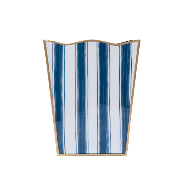 Brush Stripe Rectangular Classic Wastebasket
